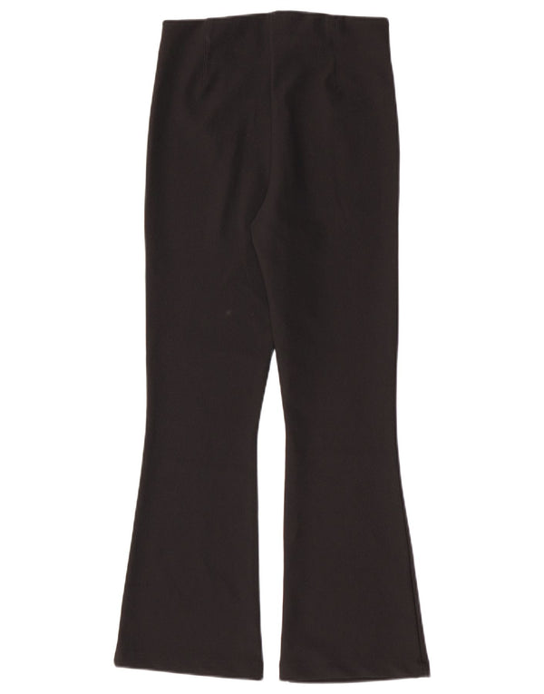 Zara Γυναικεία κολάν Flare UK 12 Medium Black Polyester