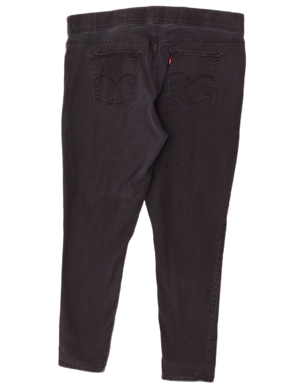 Γυναικείο Skinny Casual Παντελόνι Levi's US 20 2XL W40 L28 μαύρο βαμβακερό