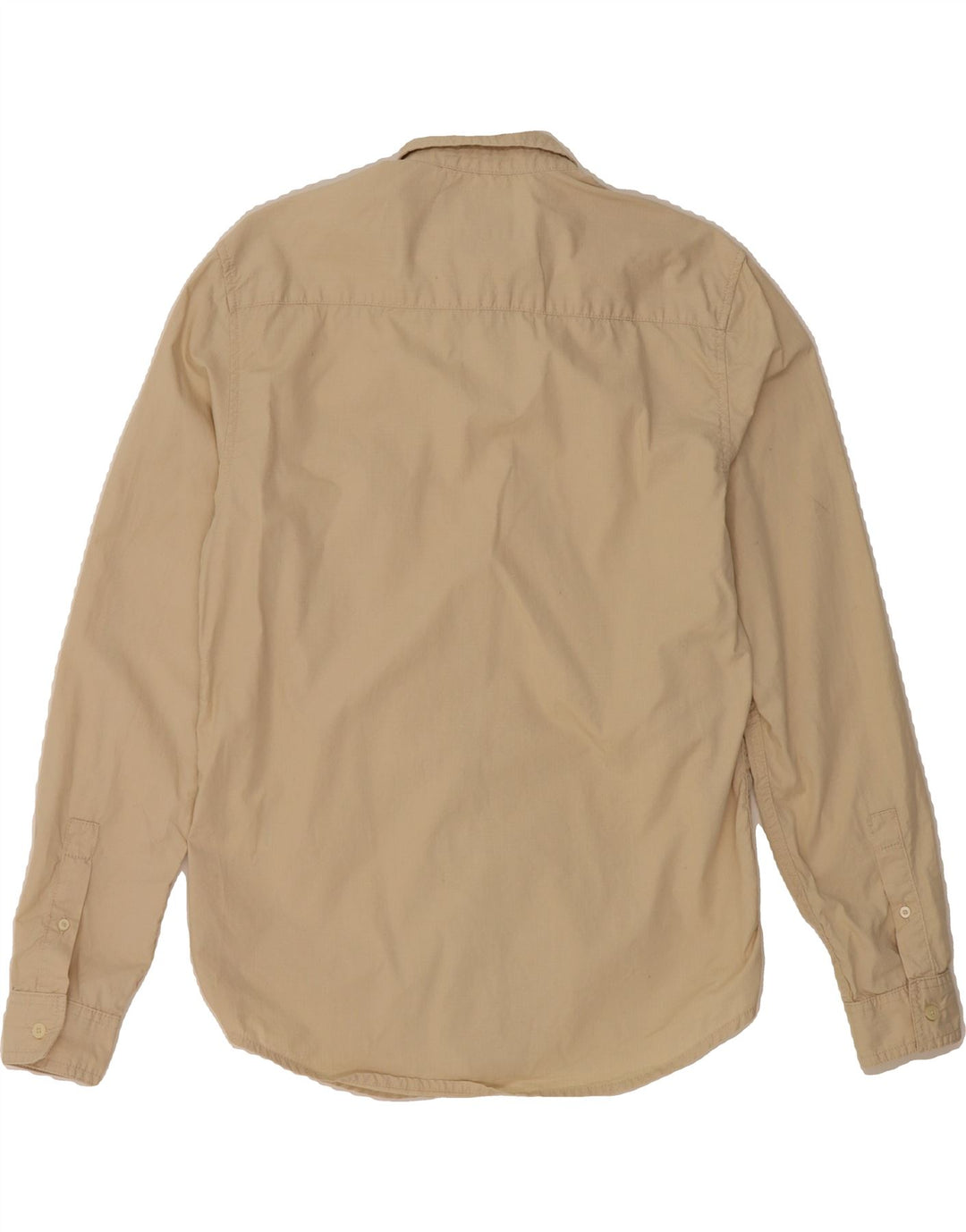 LYLE & SCOTT Mens Shirt Medium Beige Cotton Vintage Lyle & Scott and Second-Hand Lyle & Scott from Messina Hembry 