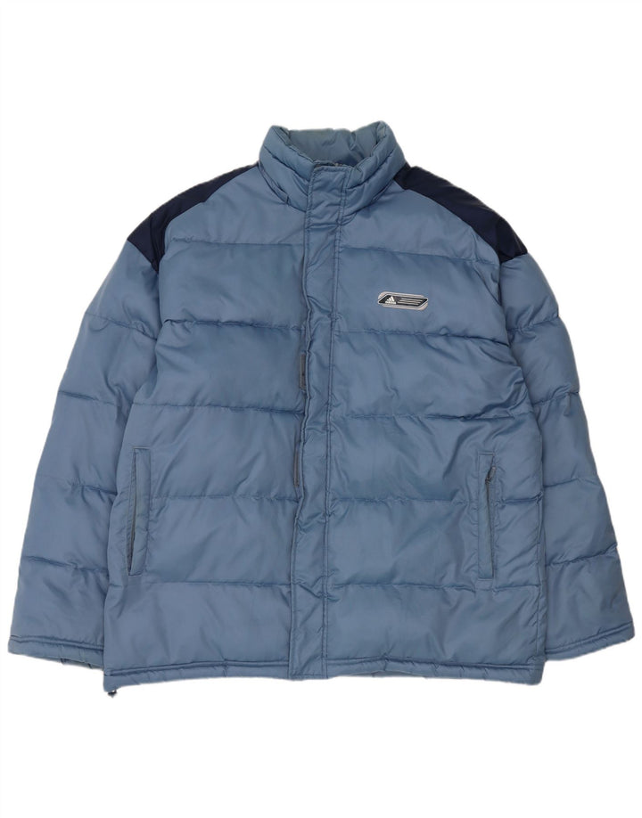 Ανδρικό τζάκετ Adidas UK 40 Large Blue Colourblock Nylon