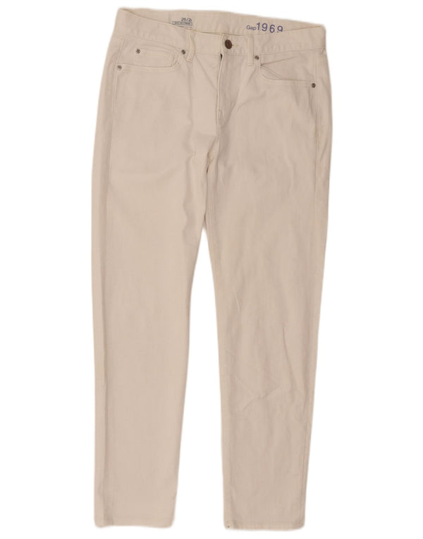 Gap γυναικείο σέξι Boyfriend τζιν US 2 XS W26 L27 από λευκό βαμβακερό