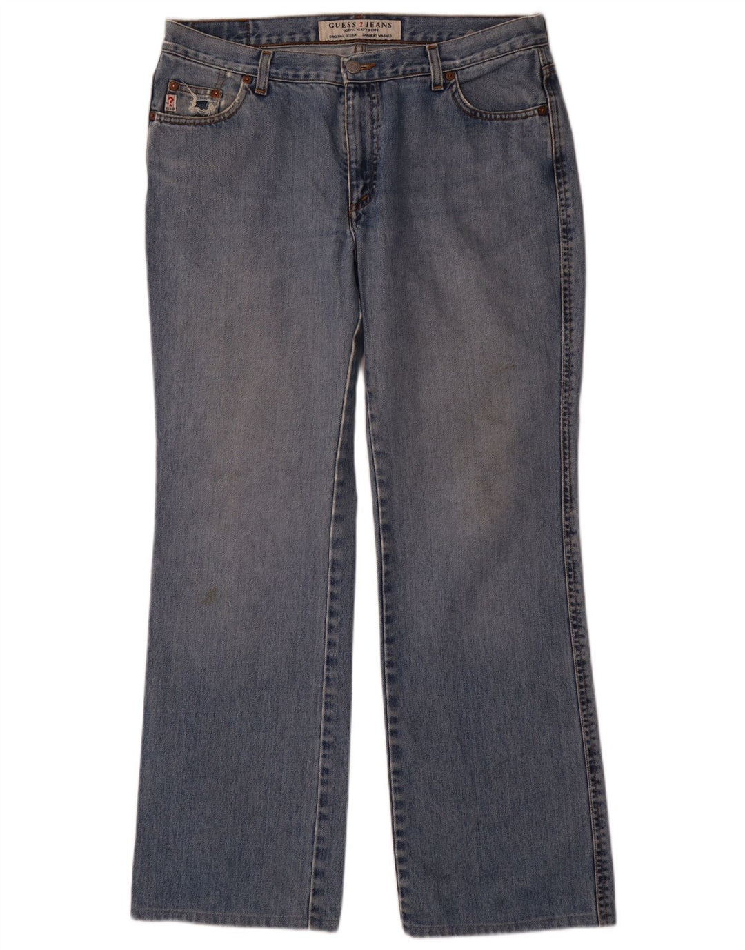 Ανδρικό τζιν Guess Distressed Straight W34 L31 Blue