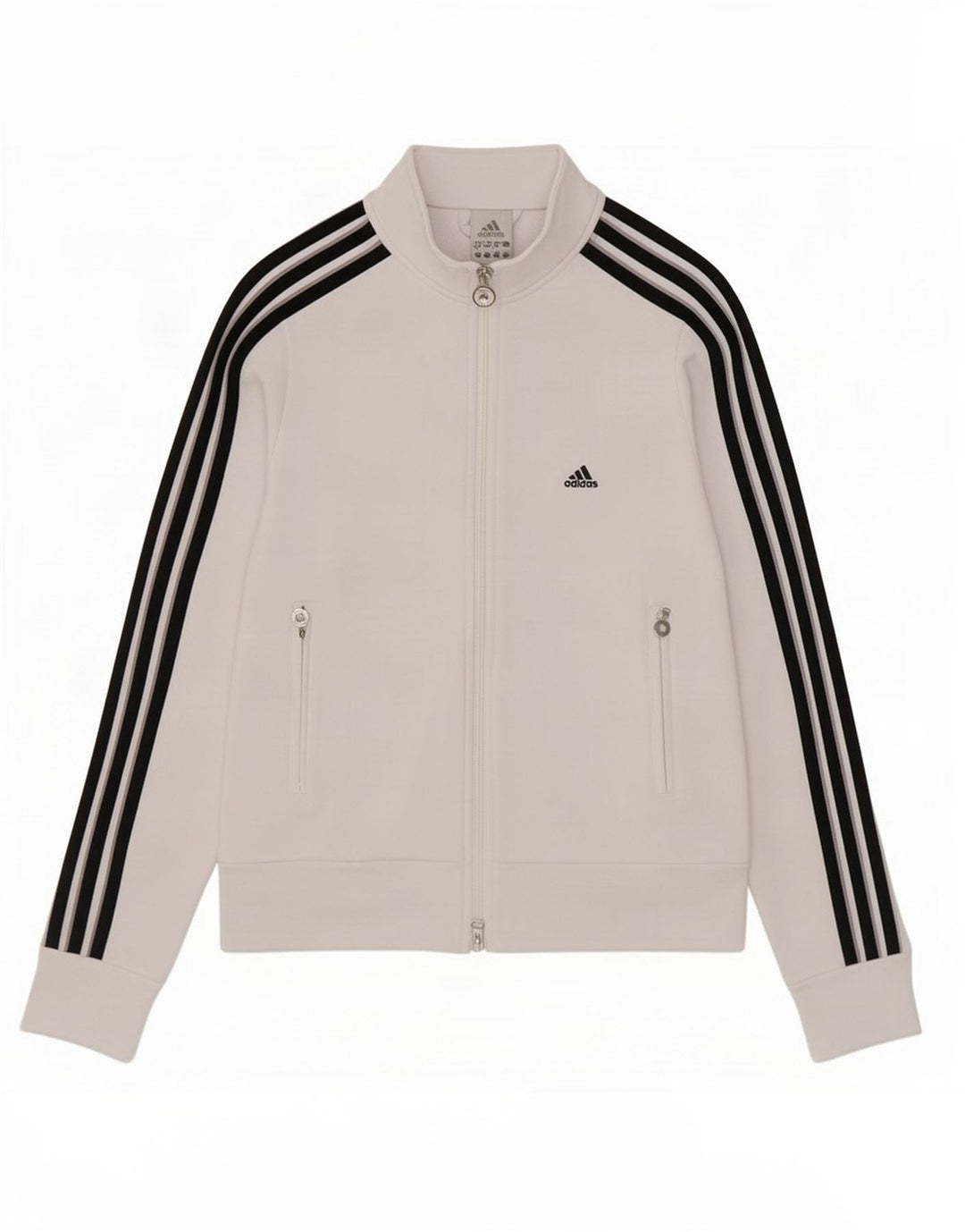 Γυναικεία αθλητική φόρμα Adidas Top Jacket UK 10 Small White Polyester