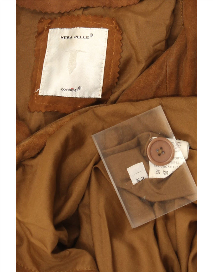 Ανδρικό Suede Jacket Conbipel IT 52 Large Beige Leather
