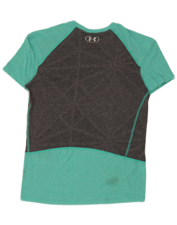 Γυναικείο μπλουζάκι Under Armour Heat Gear Top 10 Small Green Colourblock
