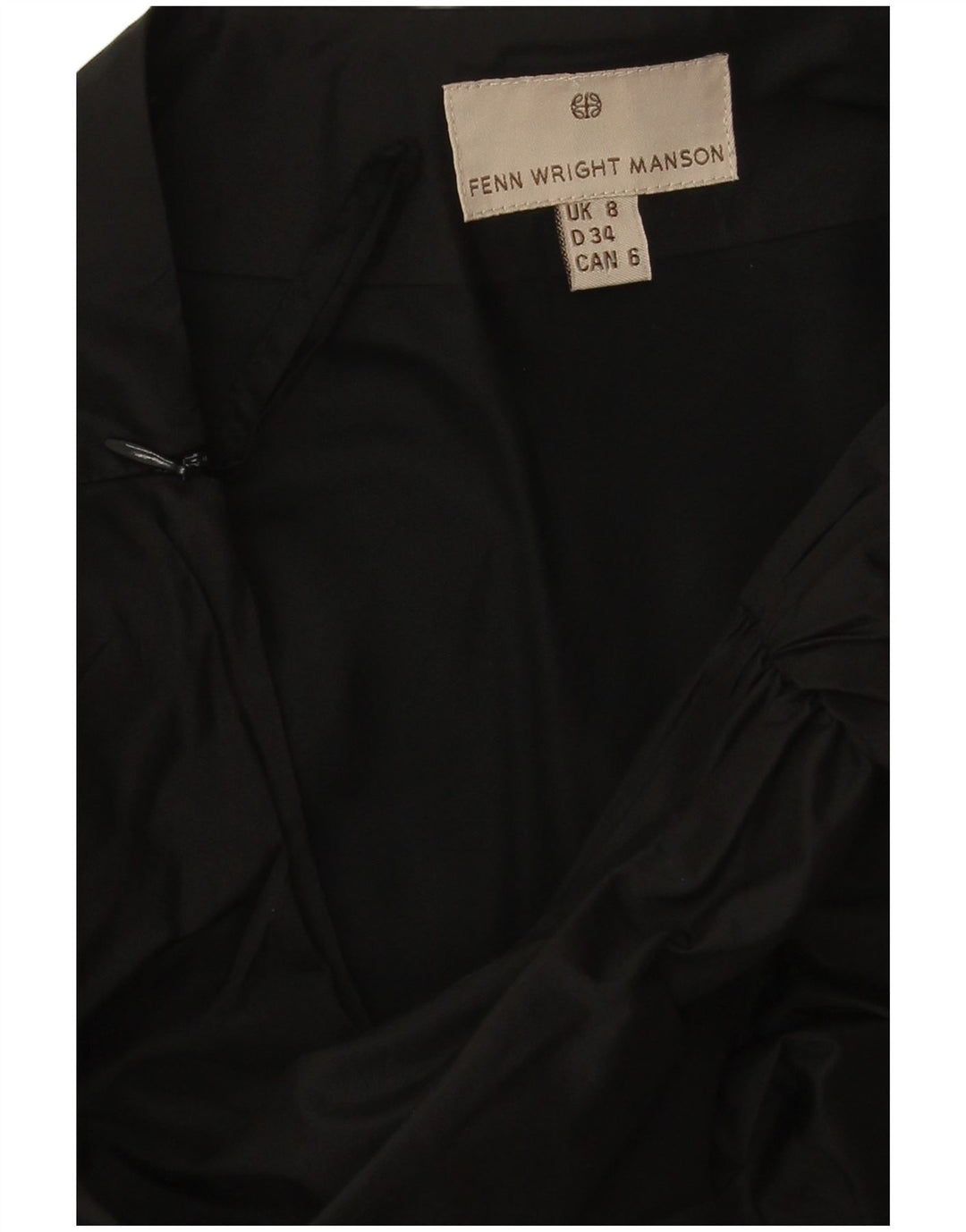 Fenn Wright Manson Γυναικεία ασύμμετρη φούστα UK 8 Small W26 Μαύρη