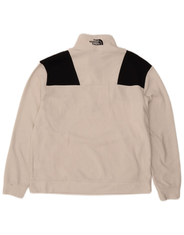 The North Face γυναικείο φερμουάρ Fleece Jumper UK 14 Medium White Colourblock