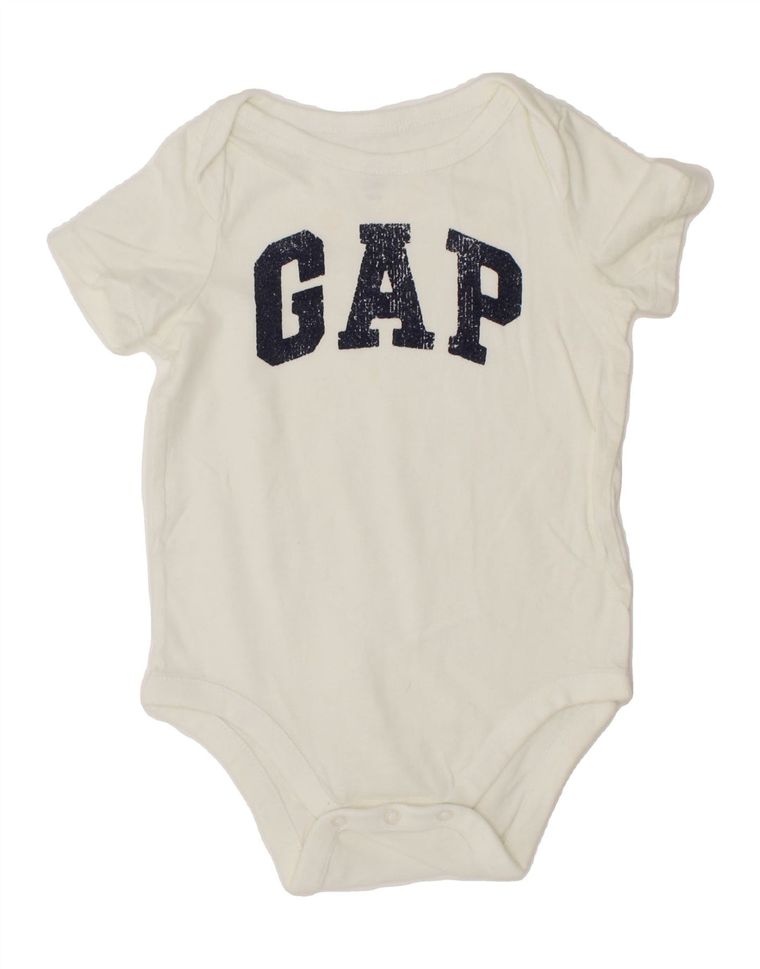 GAP Baby Boys Graphic Bodysuit 6-9 Months White Vintage Gap and Second-Hand Gap from Messina Hembry 