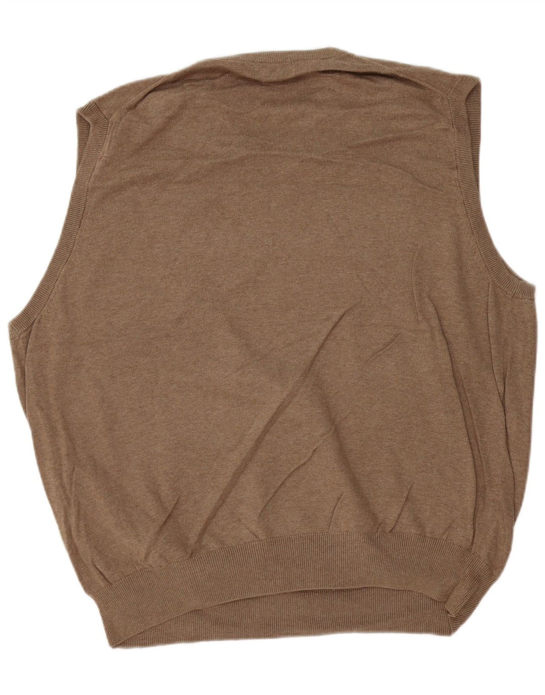 DOCKERS Mens Vest Tank Top 2XL Brown Argyle/Diamond Cotton