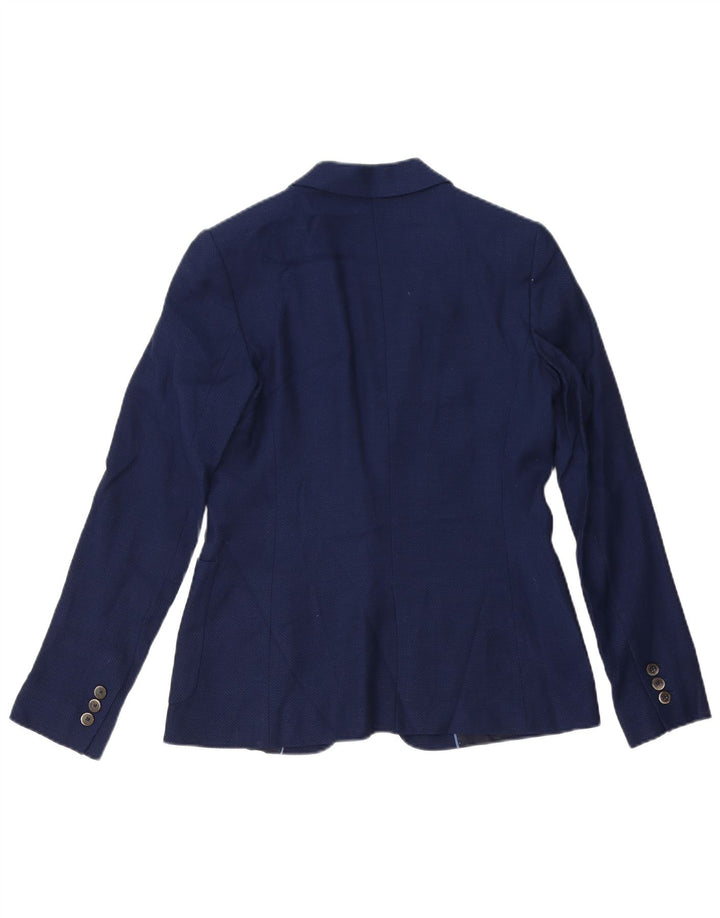Massimo Dutti Γυναικείο μπουφάν σακάκι με 1 κουμπί EU 38 Medium Navy Blue Viscose