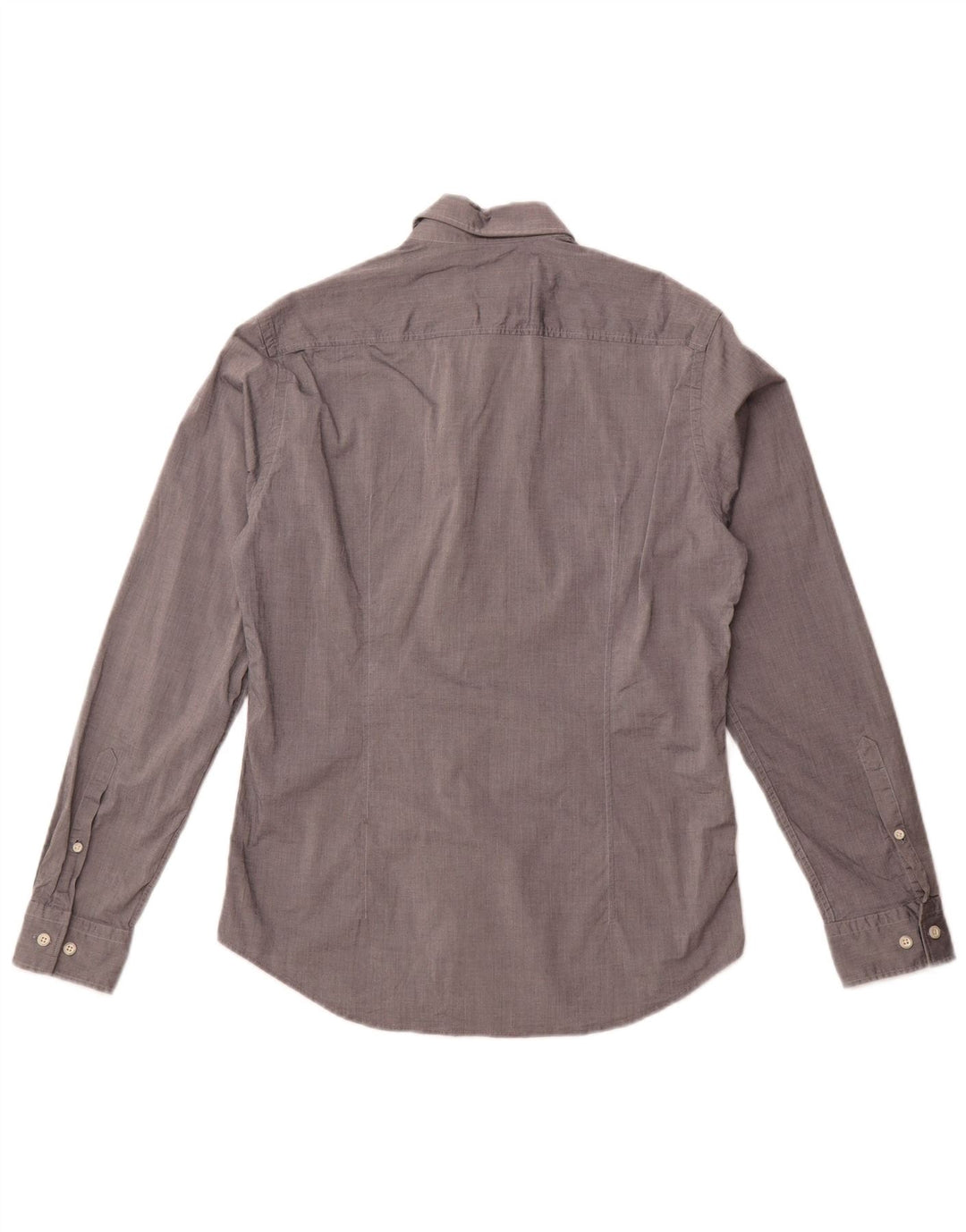 Ανδρικό πουκάμισο Hugo Boss με κανονική εφαρμογή, μικρό γκρι βαμβακερό