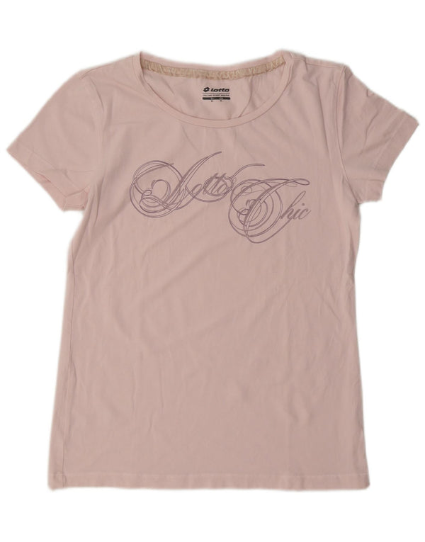 Γυναικείο γραφικό μπλουζάκι Lotto Top UK 18 XL Pink