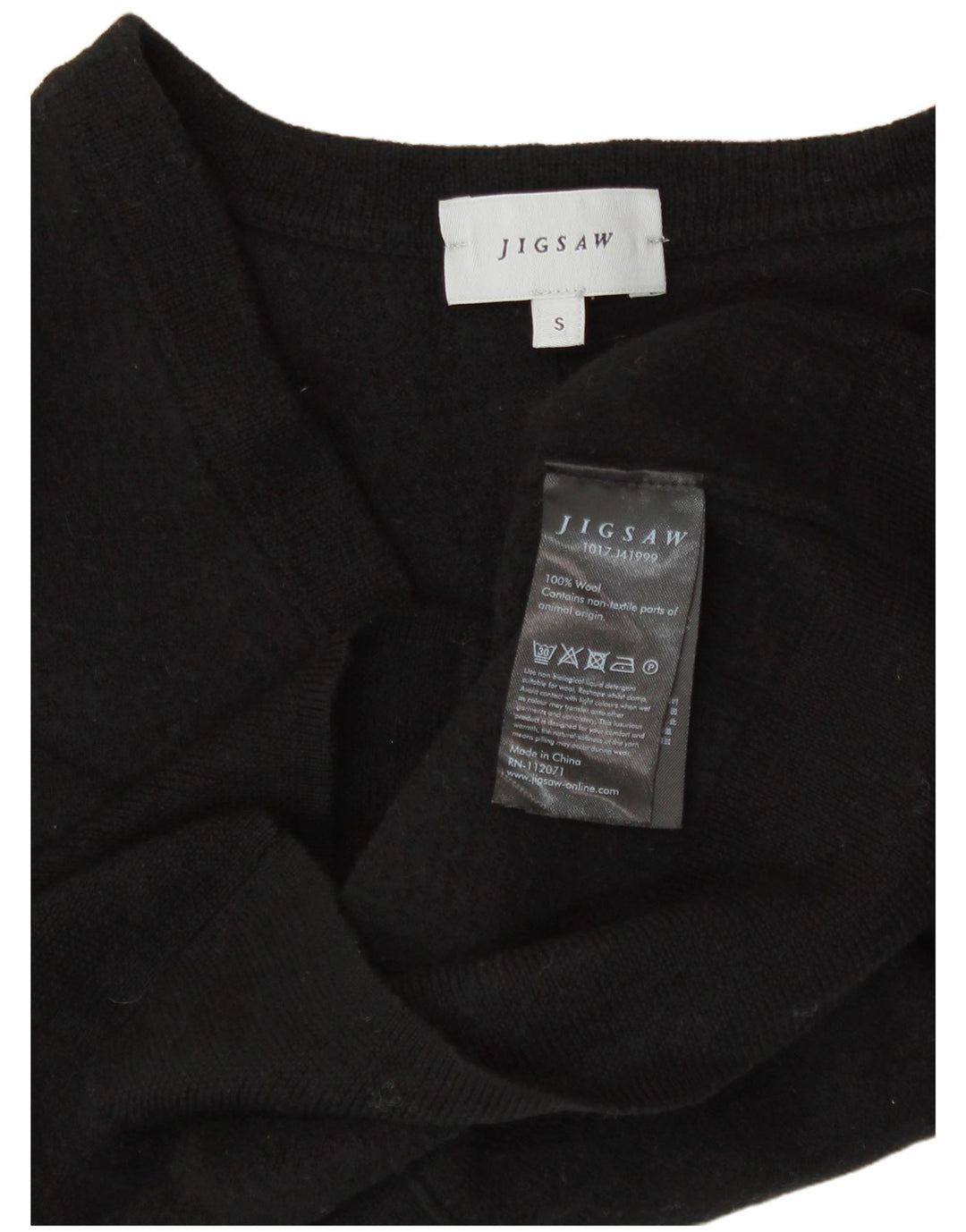 Γυναικείο παζλ Bolero Jumper UK 10 Small Black Wool
