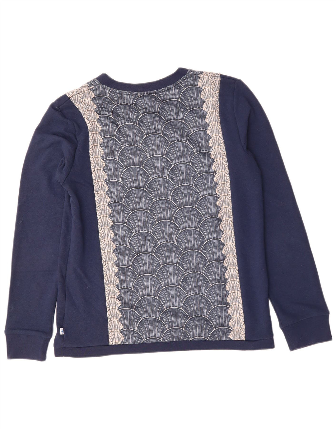 Γυναικείο γραφικό φούτερ ADIDAS Jumper UK 14 Medium Navy Blue Geometric