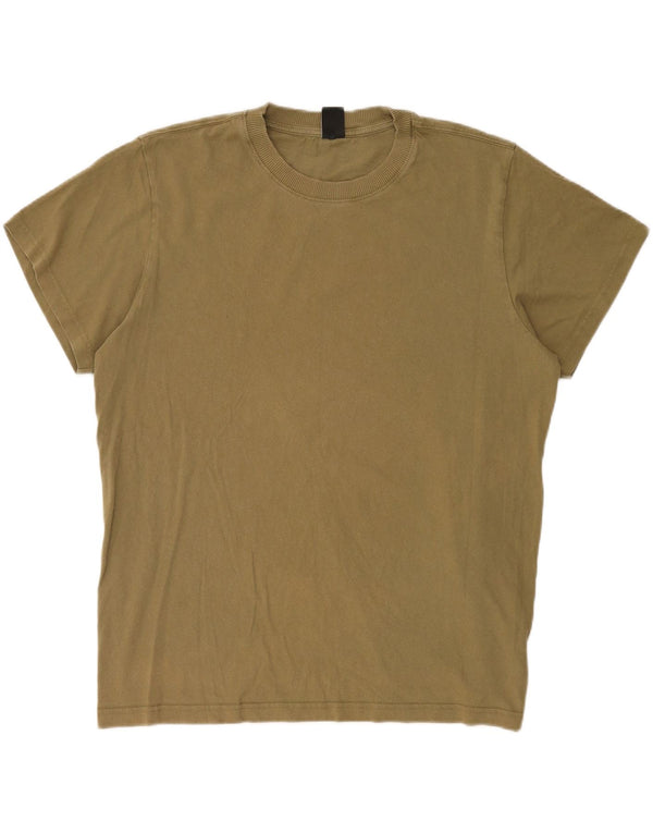 Ανδρικό T-Shirt G-Star Top μεγάλο χακί βαμβακερό