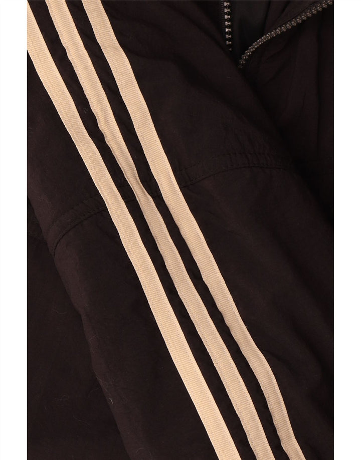 Ανδρικό γραφικό αντιανεμικό μπουφάν Adidas UK 40/42 Medium Black Colourblock
