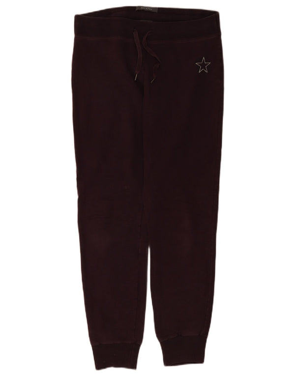 Γυναικεία αθλητική φόρμα Converse Παντελόνι Joggers UK 12 μεσαίο βαμβακερό μπορντό