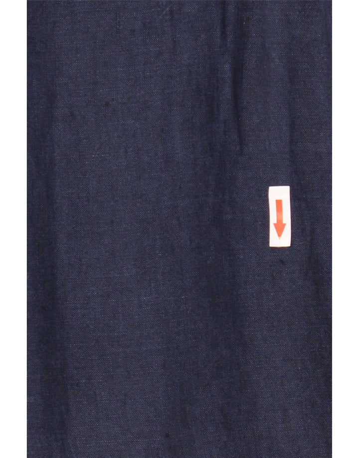 Lands End γυναικείο πουκάμισο UK 14 Large Navy Blue