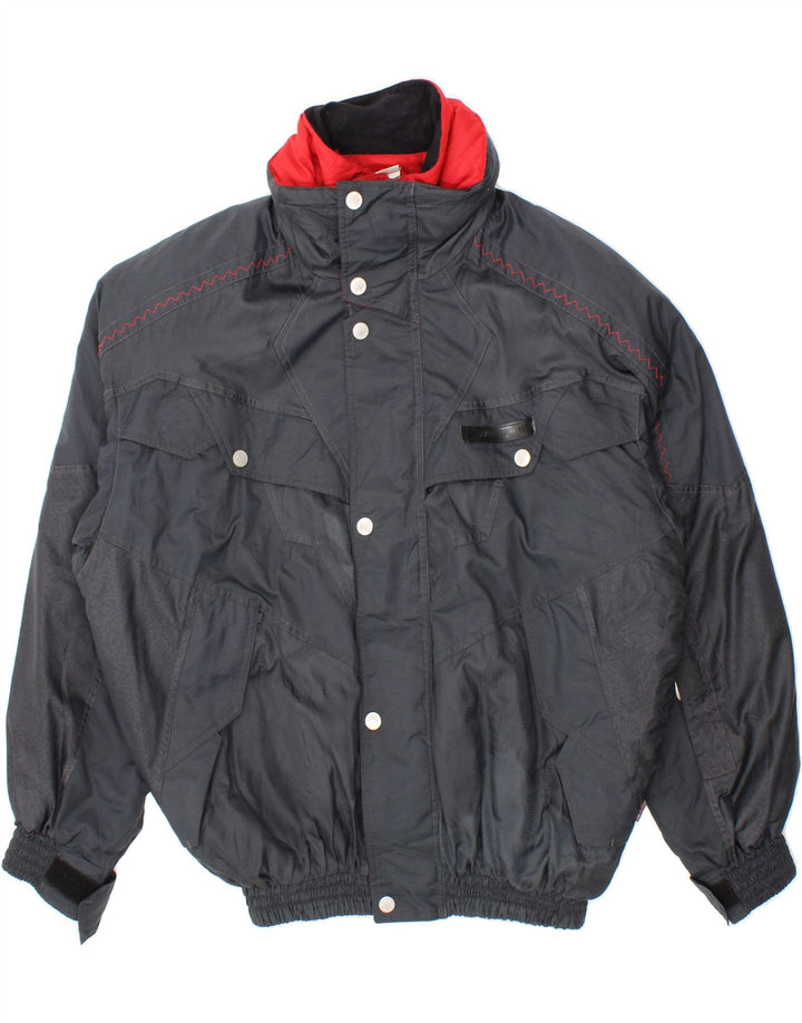 VINTAGE Mens Windbreaker Jacket UK 40 Large Navy Blue Polyester Vintage Vintage and Second-Hand Vintage from Messina Hembry 