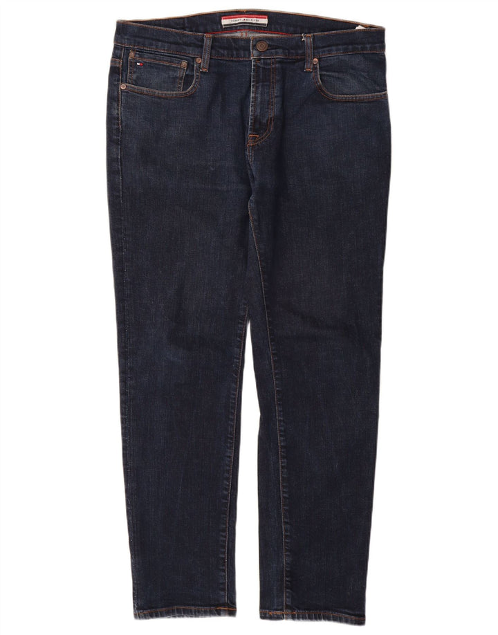 TOMMY HILFIGER Ανδρικό Slim Jeans W34 L30 Navy Blue Cotton