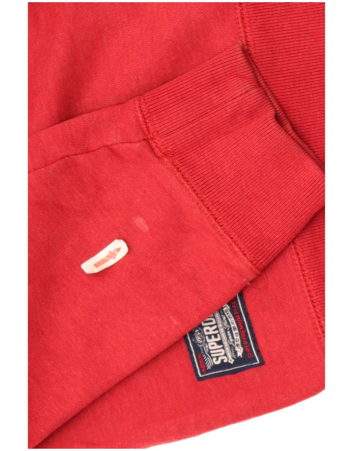 Ανδρικό γραφικό φούτερ Superdry Jumper μεγάλο κόκκινο βαμβακερό