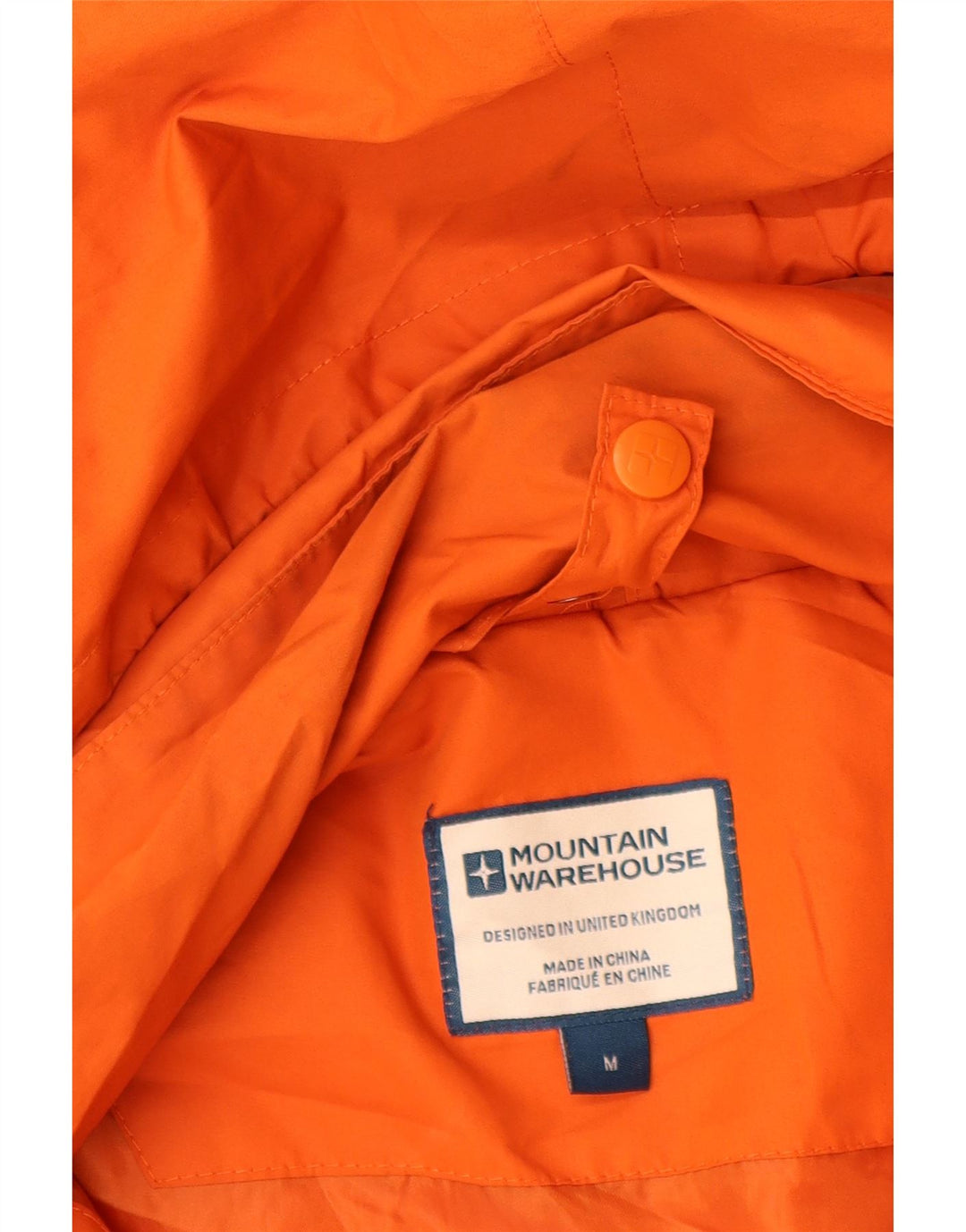Ανδρικό μπουφάν βροχής με κουκούλα Mountain Warehouse UK 38 Medium Orange Polyester