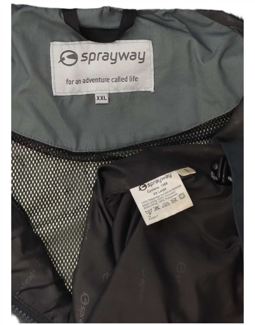 Sprayway Ανδρικό μπουφάν βροχής με κουκούλα UK 44 2XL μπλε χρώματος πολυαμίδιο