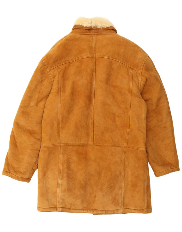 Vintage Ανδρικό παλτό Shearling UK 40 Large Beige Shearling