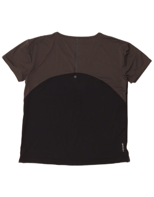 Γυναικείο μπλουζάκι UNDER Armour Heat Gear T-shirt Top 10 UK Small Black Colourblock