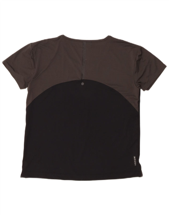 Γυναικείο μπλουζάκι UNDER Armour Heat Gear T-shirt Top 10 UK Small Black Colourblock