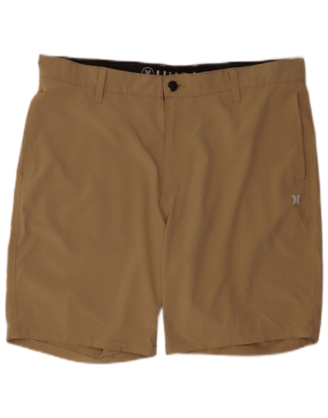 Ανδρικό σορτς Chino Hurley W36 μεγάλο καφέ πολυεστέρα