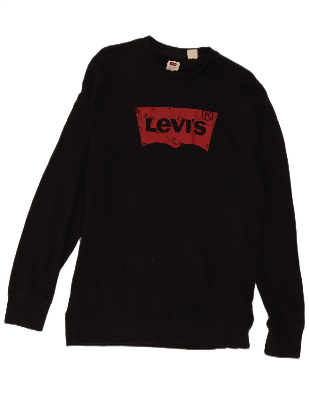 Ανδρικό γραφικό φούτερ Levi's, μεσαίο μαύρο βαμβακερό