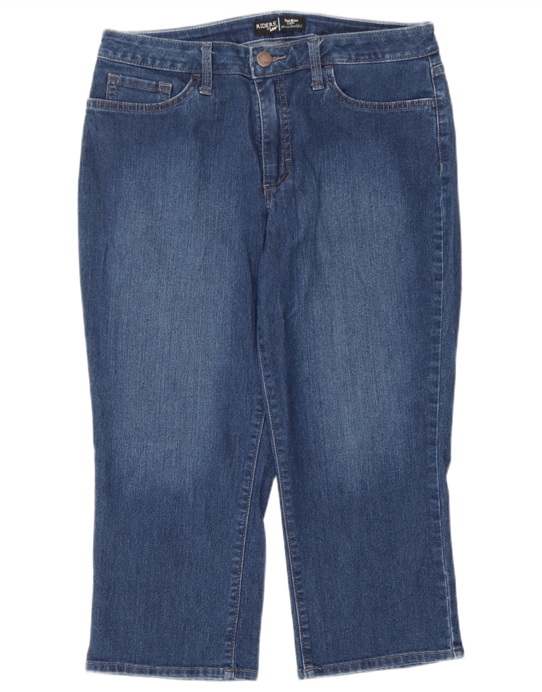 Lee Γυναικεία Ψηλόμεσα Τζιν Capri W32 L21 Μπλε