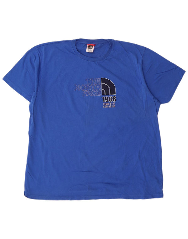 Ανδρικό γραφικό T-Shirt North Face Top 2XL Μπλε βαμβακερό