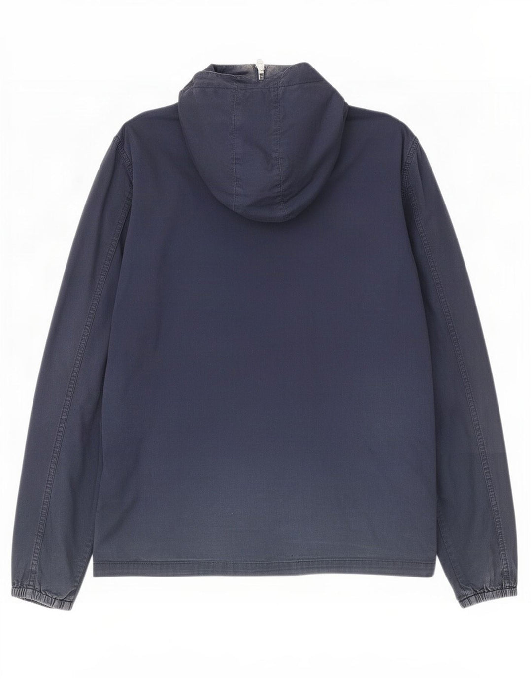 Pretty Green Ανδρικό Bomber Jacket με κουκούλα UK 38 Medium Navy Blue Cotton