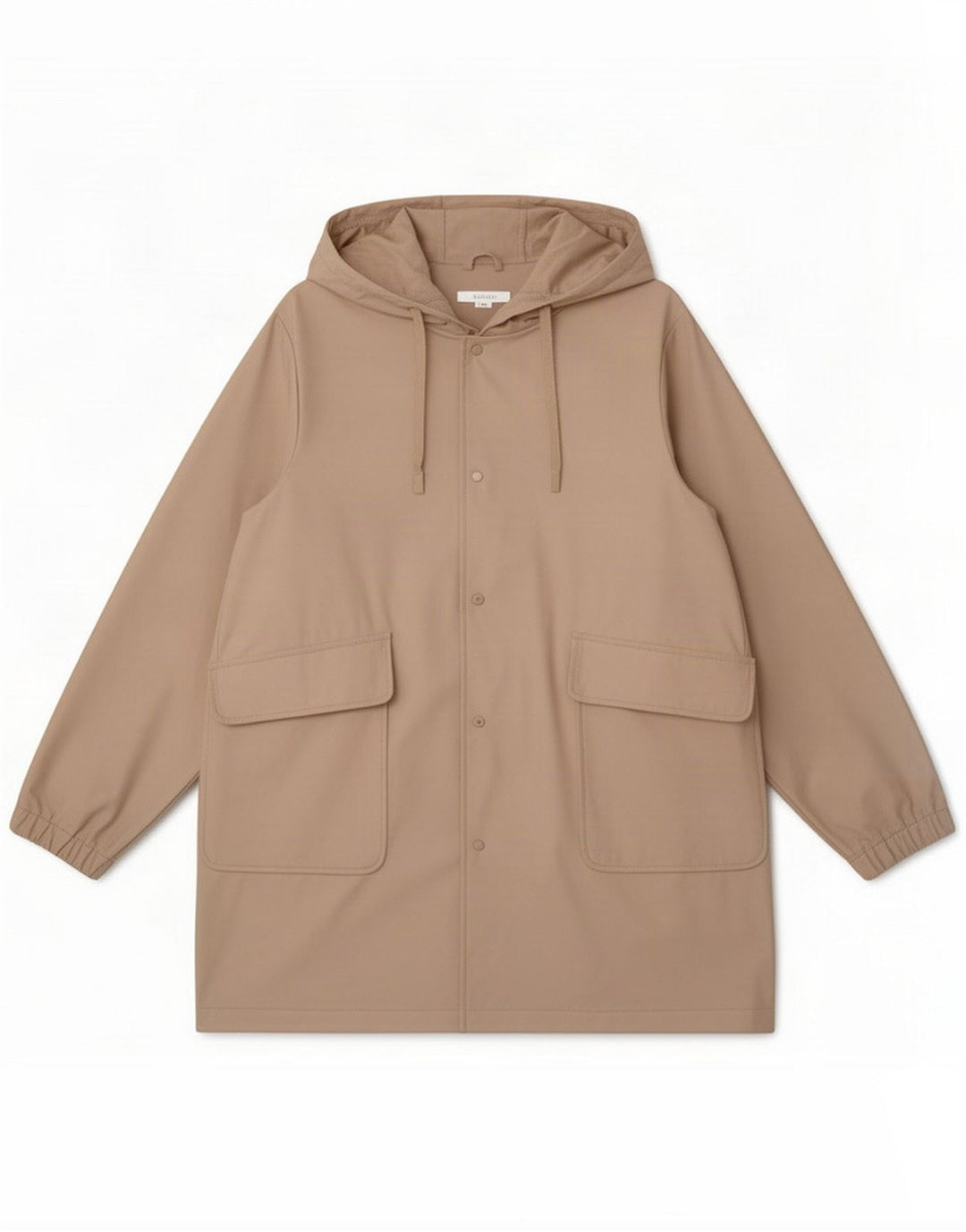 Zara Γυναικείο μπουφάν Parka με κουκούλα UK 18 XL Beige Polyester