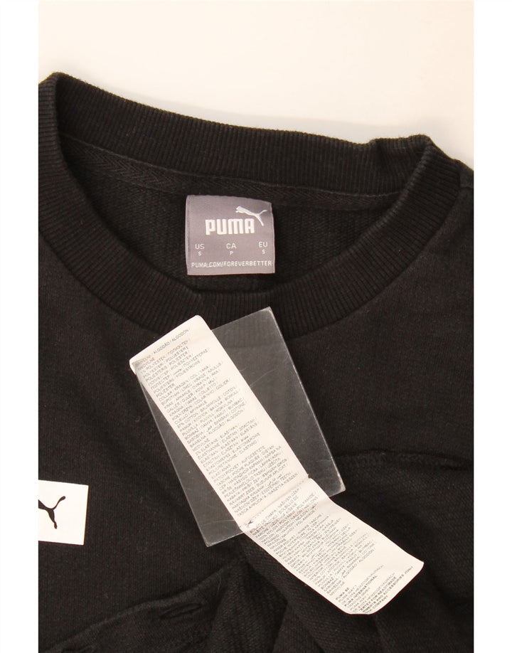 Ανδρικό γραφικό φούτερ Puma Jumper Μικρό μαύρο βαμβακερό