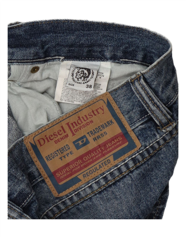 Ανδρικό Diesel Distressed τζιν σορτς W38 XL Μπλε βαμβακερό