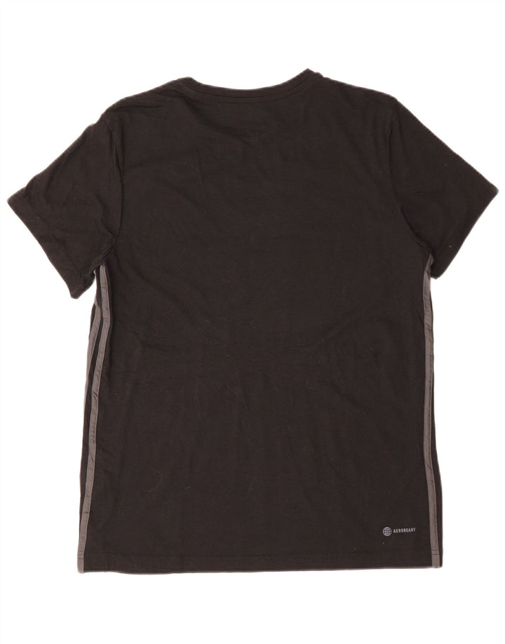 ADIDAS Mens T-Shirt Top Small Black Cotton