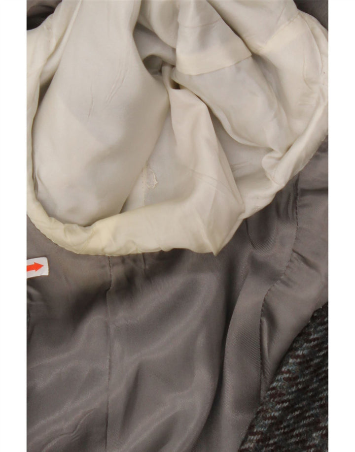 VINTAGE Ανδρικό σακάκι σακάκι με 2 κουμπιά UK 38 Medium Grey Houndstooth