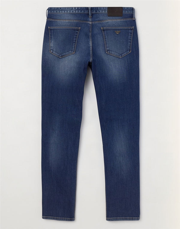 Emporio Armani Ανδρικό Slim Jeans W32 L33 Μπλε βαμβακερό