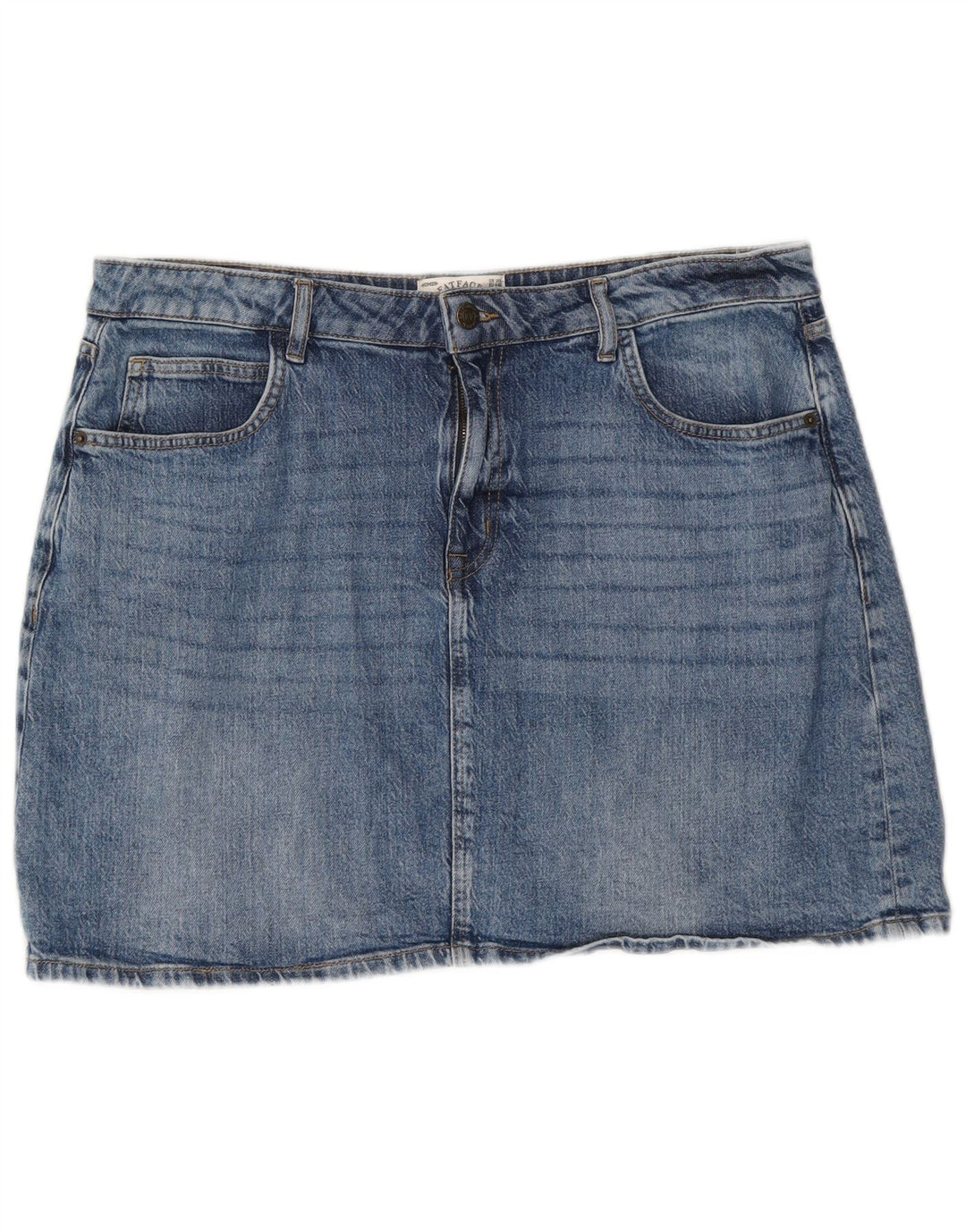 Fat Face Γυναικεία Τζιν Φούστα UK 16 Μεγάλη W38 Μπλε βαμβακερή