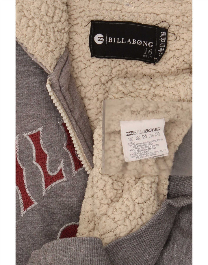 Πουλόβερ Billabong Boys Graphic Zip Hoodie 15-16 Years Grey Polyester