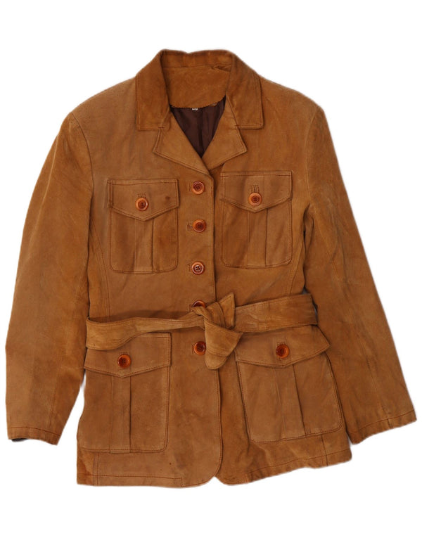 PIAZZA ITALIA Γυναικείο Suede Jacket IT 42 Medium Beige Leather