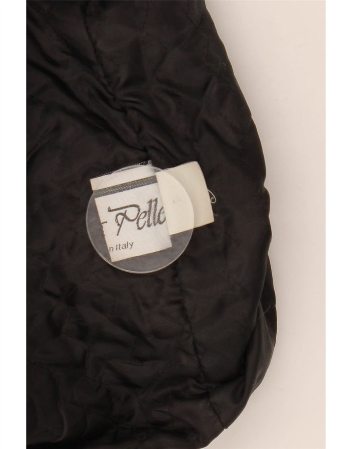 Vintage Ανδρικό Δερμάτινο Μπουφάν IT 52 XL Μαύρο Δερμάτινο