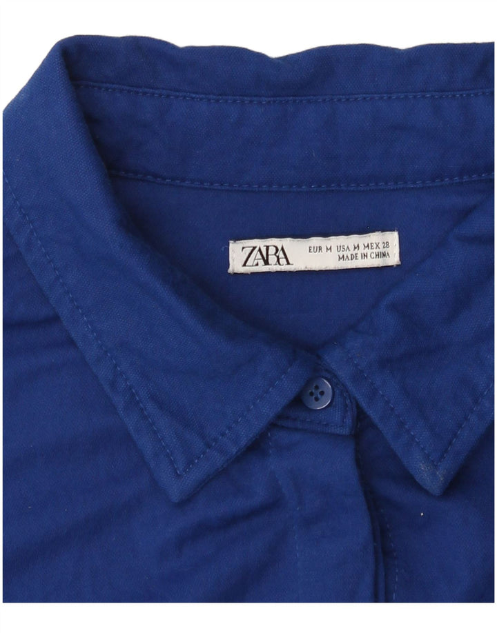 Zara Γυναικείο πουκάμισο UK 14 Medium Blue