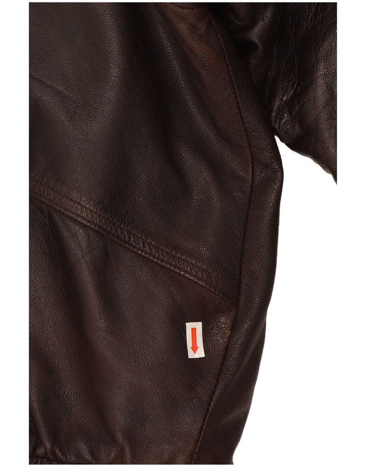 Milan Ανδρικό Δερμάτινο Μπουφάν UK 40 Large Brown