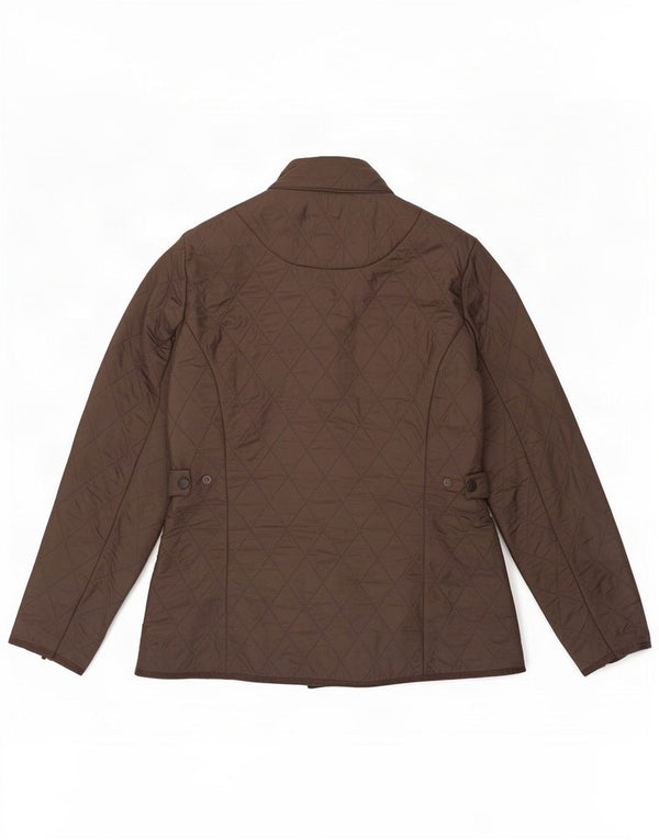 Γυναικείο καπιτονέ μπουφάν Barbour UK 12 μεσαίο καφέ πολυεστέρας