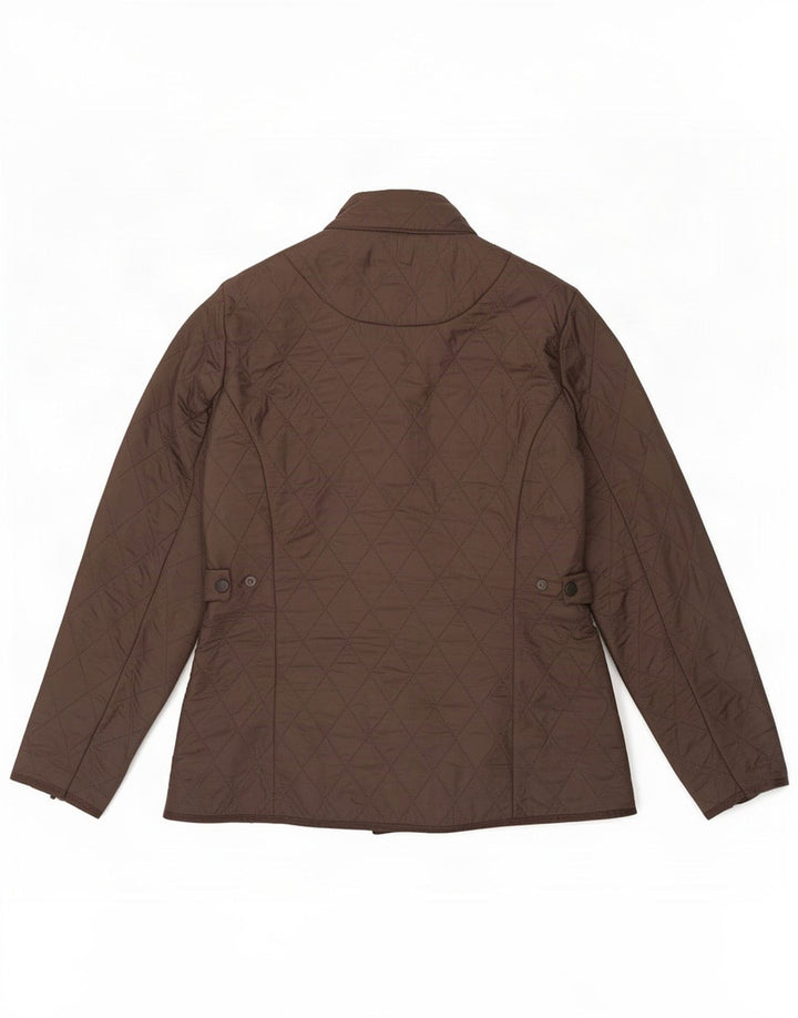 Γυναικείο καπιτονέ μπουφάν Barbour UK 12 μεσαίο καφέ πολυεστέρας
