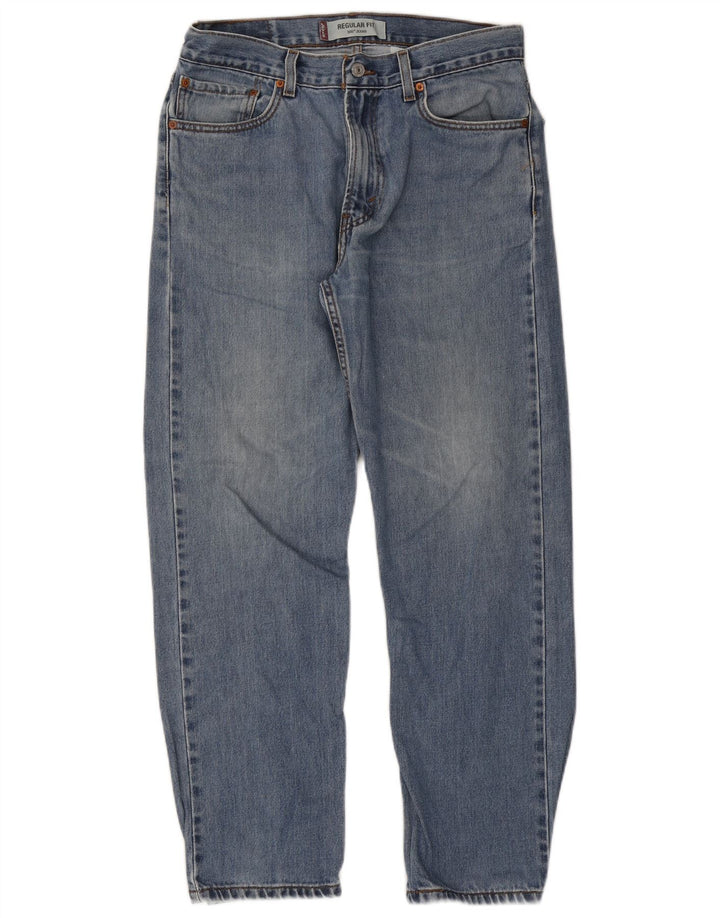 Levi's Mens 505 Regular Fit Straight Jeans W34 L30 Μπλε βαμβακερό